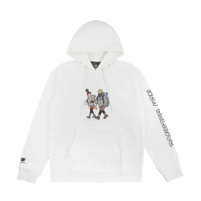 New Balance JHI Cartoon Print Hoodie Unisex White NCA89043-IV