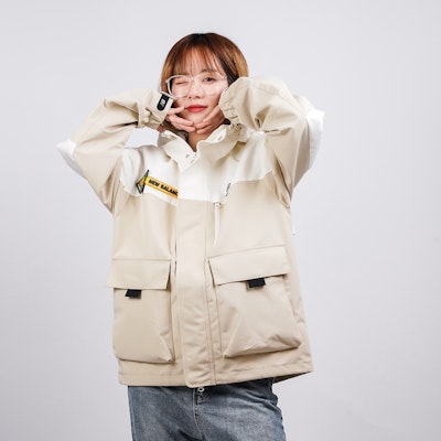 Chaqueta Sudadera Unisex New Balance x JHI Colorblock Off-White. NAA89023-IV Sizing Chaqueta Sudadera Unisex New Balance x JHI Colorblock Off-White. NAA89023-IV