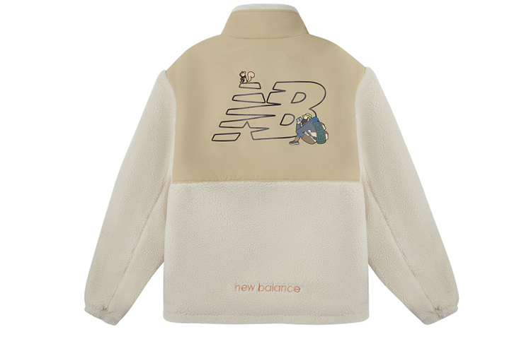 Lookbook New Balance x JHI 雙面絨毛刷毛外套 米色 (男女皆宜) NQA89013-IV