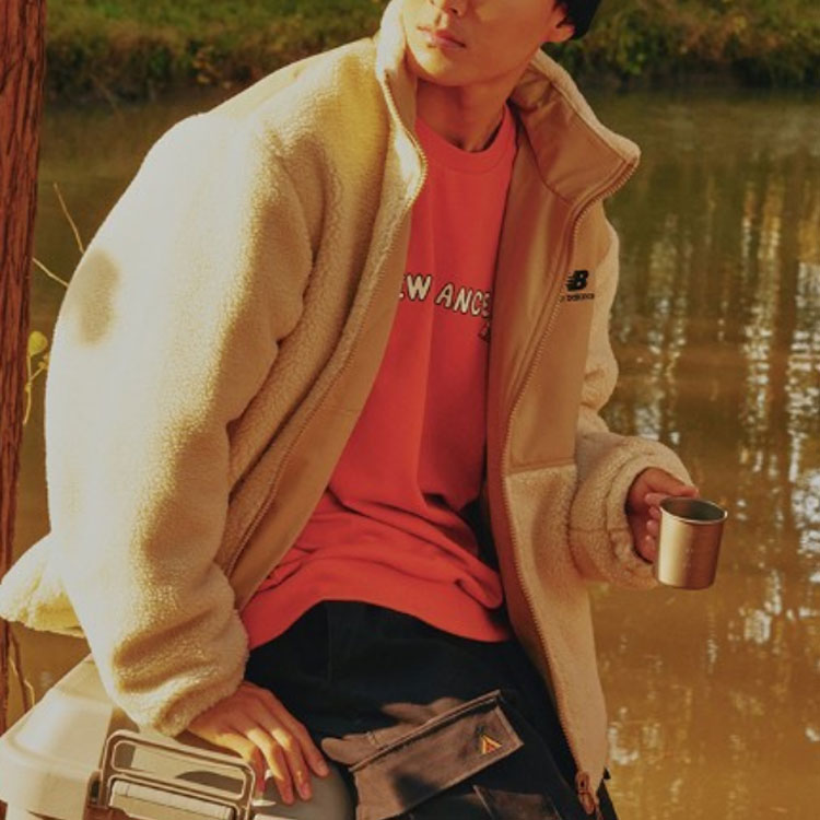 Sizing New Balance x JHI 雙面絨毛刷毛外套 米色 (男女皆宜) NQA89013-IV