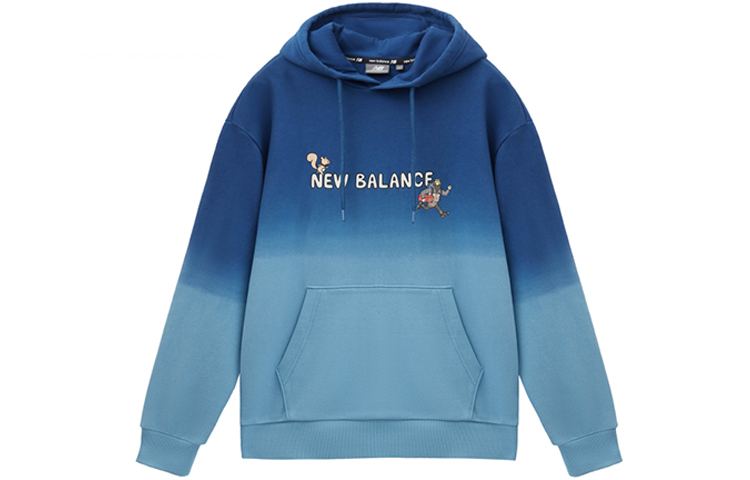 New Balance JHI Gradient Logo Pullover Sweatshirt Blue Unisex NCA89013-NV