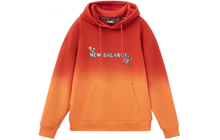 New Balance JHI Gradient Logo Pullover Sweatshirt Orange Unisex NCA89013-ORG