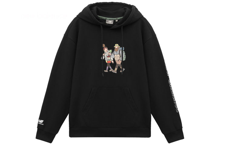 New Balance JHI Hoodie Black - Fun Print Unisex Collaboration NCA89043-BK