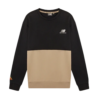 New Balance JHI Printed Colorblock Pullover Sweatshirt Unisex Black NCA89063-BK