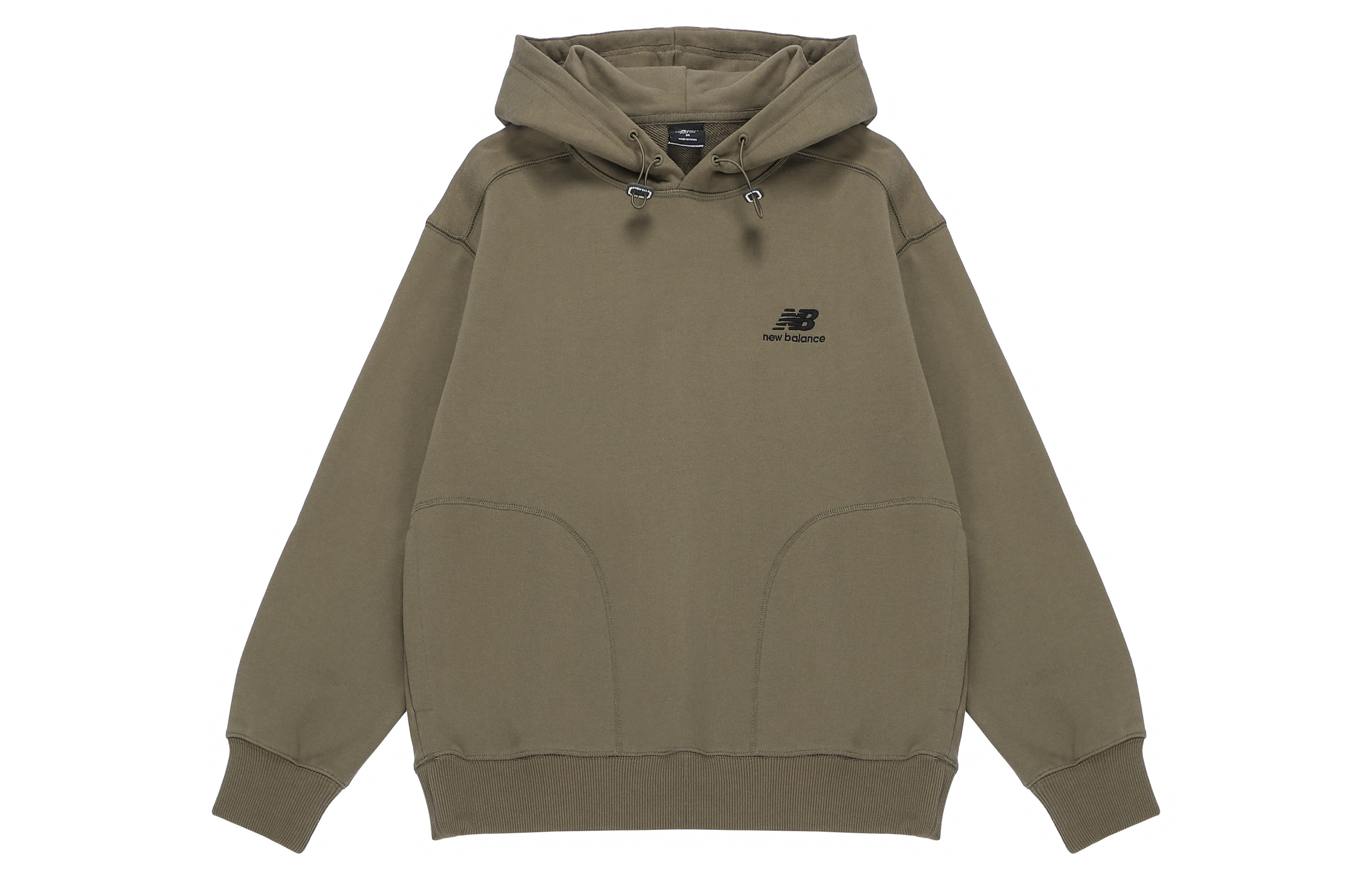 New Balance JHI Solid Logo Knit Pullover Hoodie Green () AMT23334-DRC