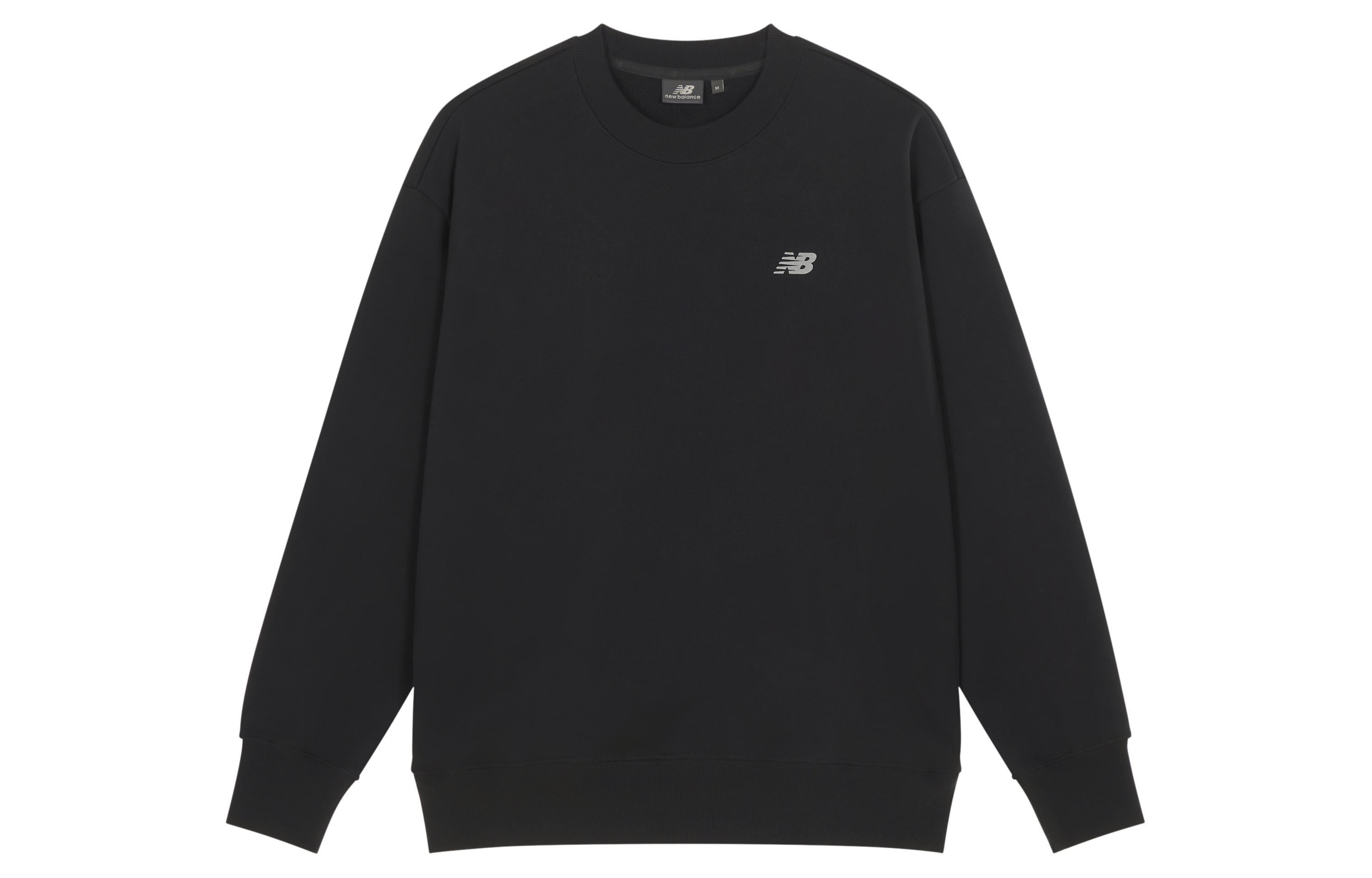 New Balance LiangDong Collab Oversized Black Sweatshirt Unisex Small Logo Design NCE17063-DKG