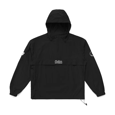 New Balance MALBON SS24 Black Logo Hoodie Jacket Unisex Casual Loose Fit M7907BLK