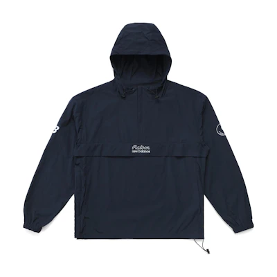 New Balance MALBON SS24 Logo Hoodie Jacket Unisex Navy Blue Casual Wear M7907NVY