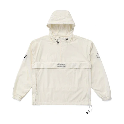 New Balance MALBON SS24 Logo Hoodie Relaxed Fit Jacket Unisex White M7907IVR