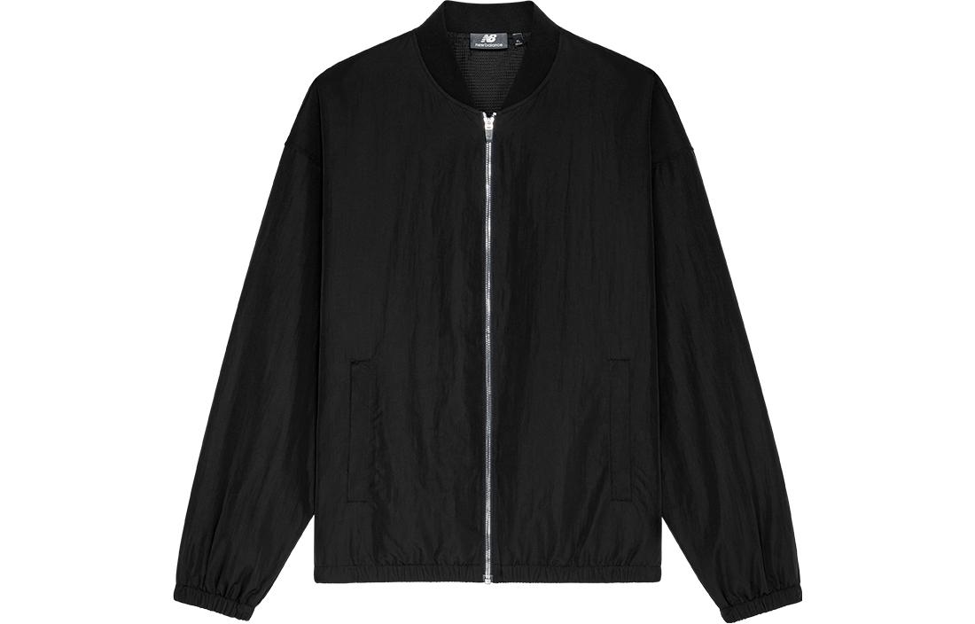 New Balance Nice Rice SS23 Black Baseball Jacket – Stand Collar Design 5AD27061-BK