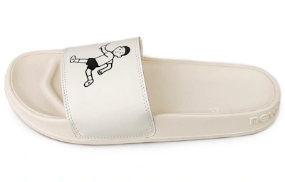 New Balance x Noritake Creamy White Slippers