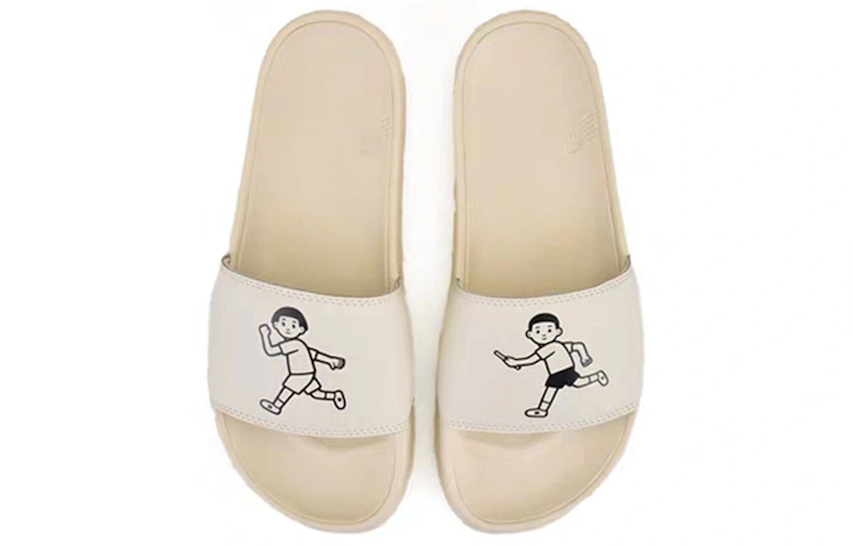 New Balance x Noritake Creamy White Slippers