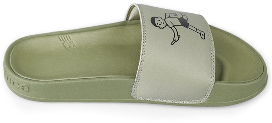 New Balance x Noritake Selipar Hijau Gelap SMF200NO Order New Balance x Noritake Selipar Hijau Gelap SMF200NO