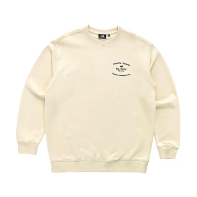 New Balance OfrParis Beige Alphabet Pullover Hoodie Unisex Casual Style NBNCB3L023-64