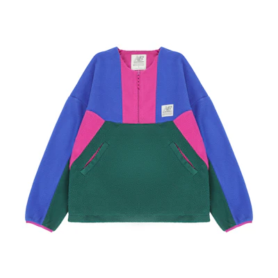 New Balance Salehe Bembury Colorblock Fleece Jacket Unisex Casual Style MT11566-NWG