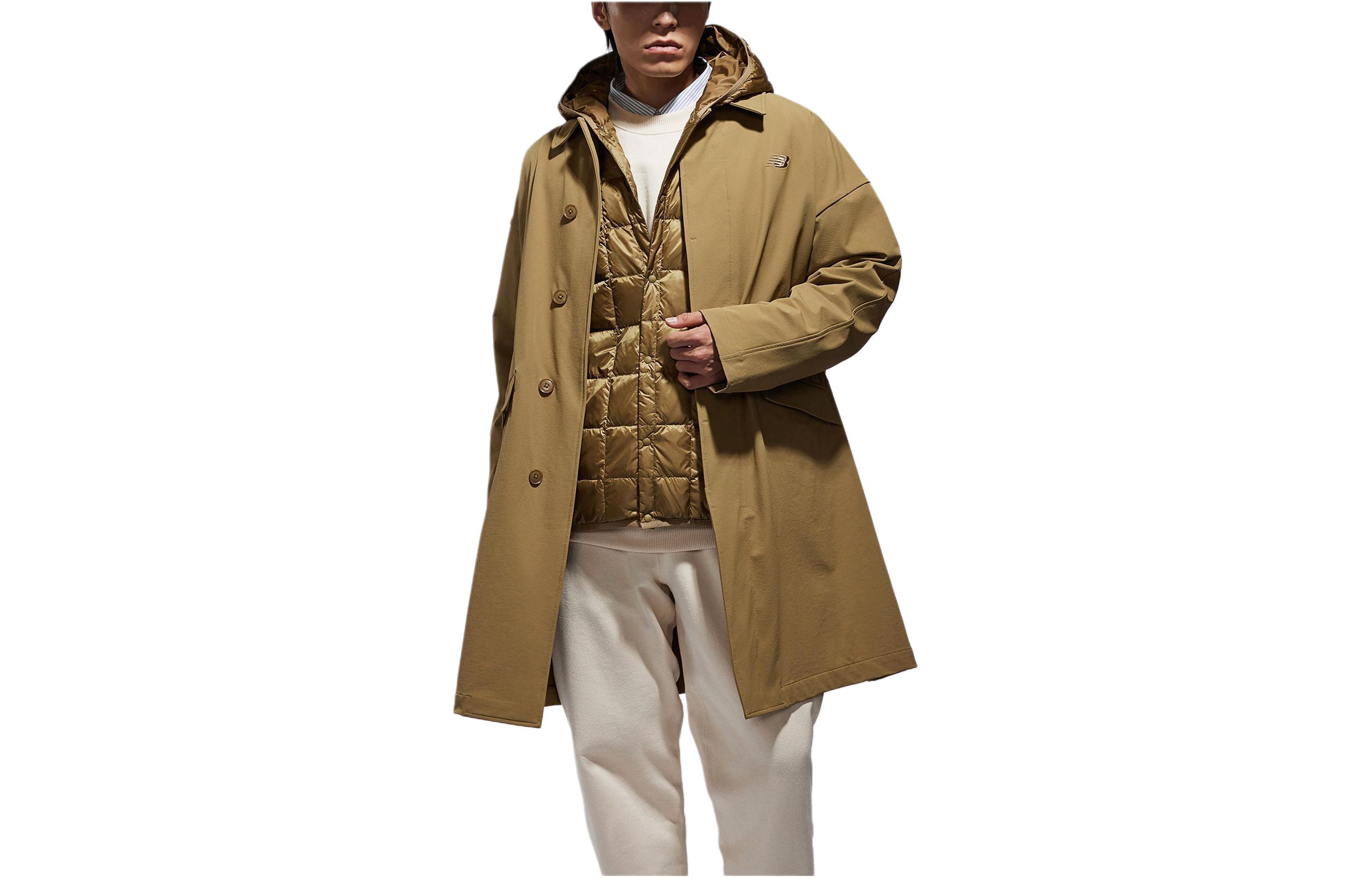 New Balance TAION  Khaki Down Jacket Collab - Layered Minimal Design. NPD4N023-BEI