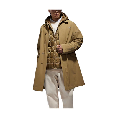 New Balance TAION Khaki Down Jacket Collab - Layered Minimal Design. NPD4N023-BEI