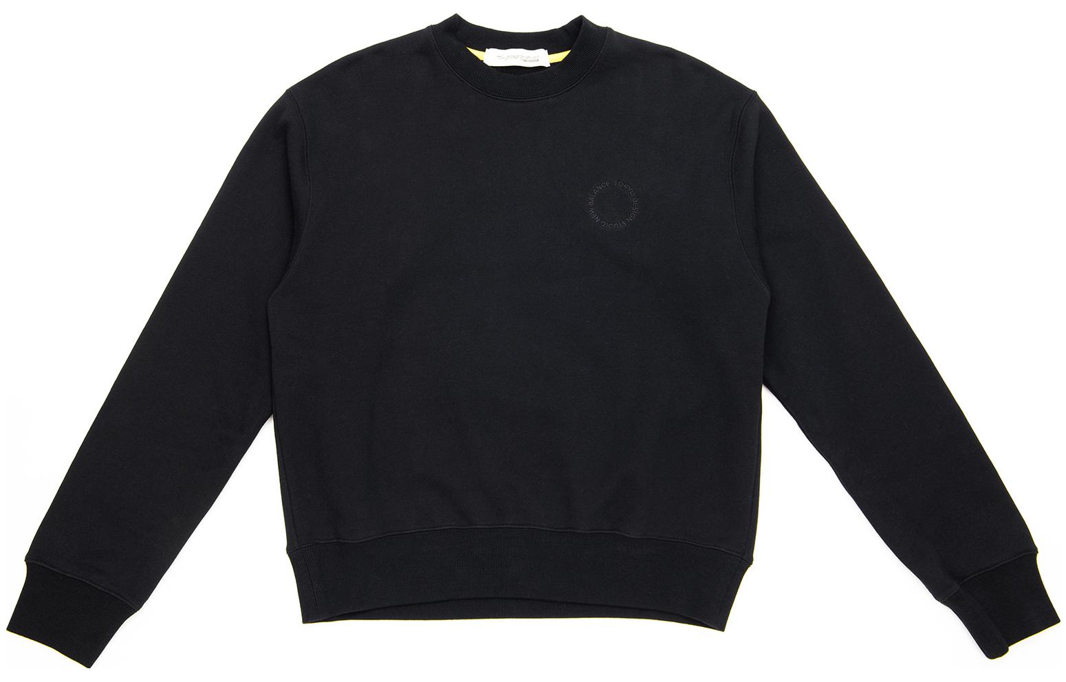New Balance TDS SS23 Black Crewneck Cotton Sweatshirt Collaboration UT35054-BK
