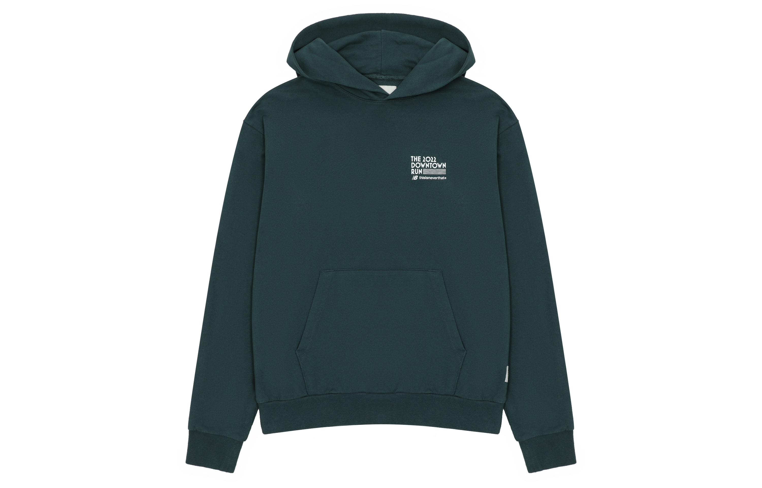 New Balance Thisisneverthat Logo Hoodie Unisex Dark Green Long Sleeve Pullover N0C3L013-GRN