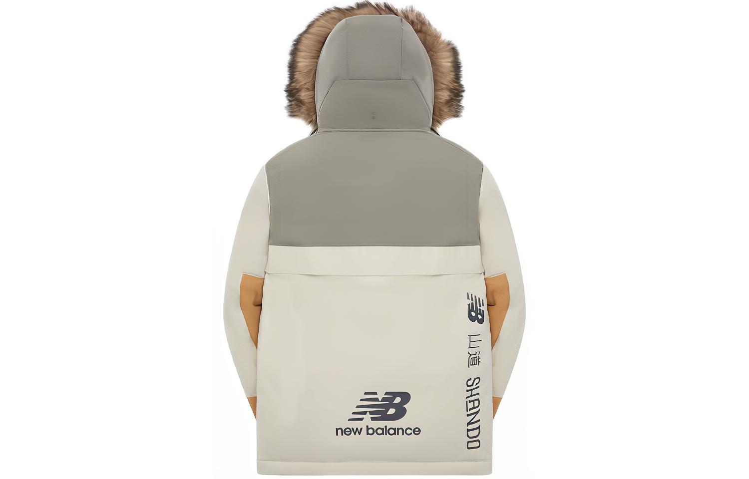 Lookbook New Balance x Tyakasha Jaket Musim Sejuk Unisex dengan Bulu Boleh Tanggal NPA4N413-BEI