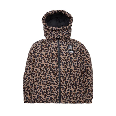New Balance Tyakasha Detachable Hood Down Jacket Leopard Print Unisex NPA4N421-MIX