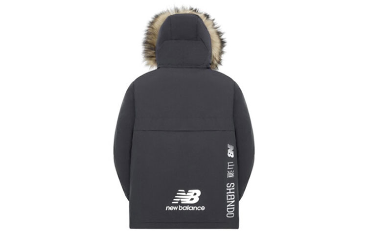 New Balance Tyakasha Unisex Detachable Fur Down Jacket Black Winter Couple Style NPA4N413-BK 圖 3