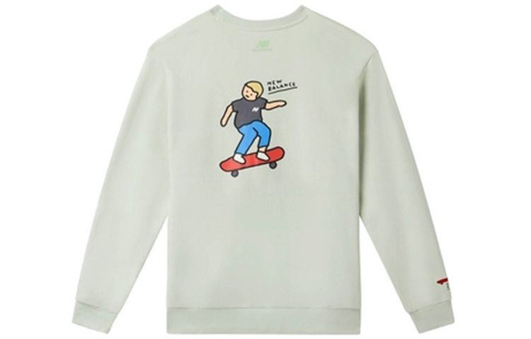 Lookbook New Balance x Zero Per Zero 薄荷绿圆领套头卫衣 NCA47111-GRN