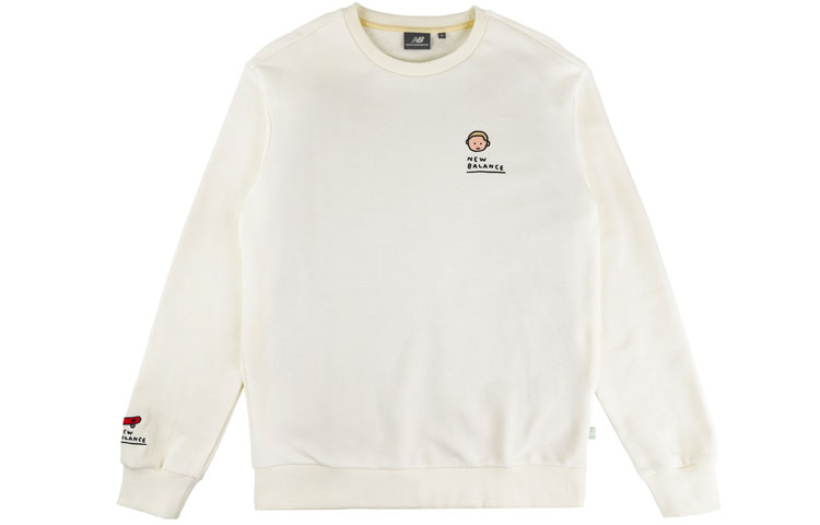 New Balance x Zero Per Zero White Pullover Sweatshirt Casual Crewneck NCA47111-IV