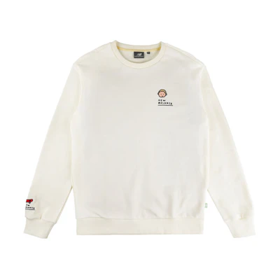 New Balance Zero Per Zero White Pullover Sweatshirt Casual Crewneck NCA47111-IV