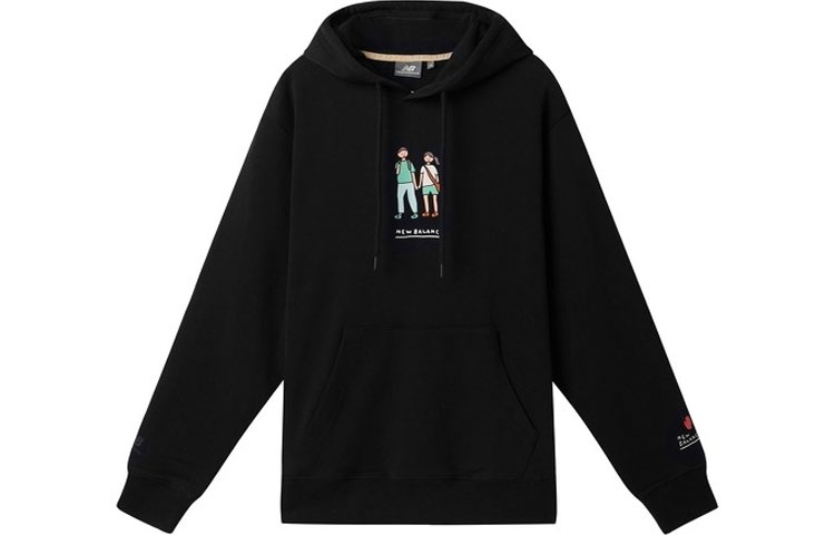 New Balance Zero Unisex Black Pullover Hoodie - Casual Sportswear NCA47013-BK