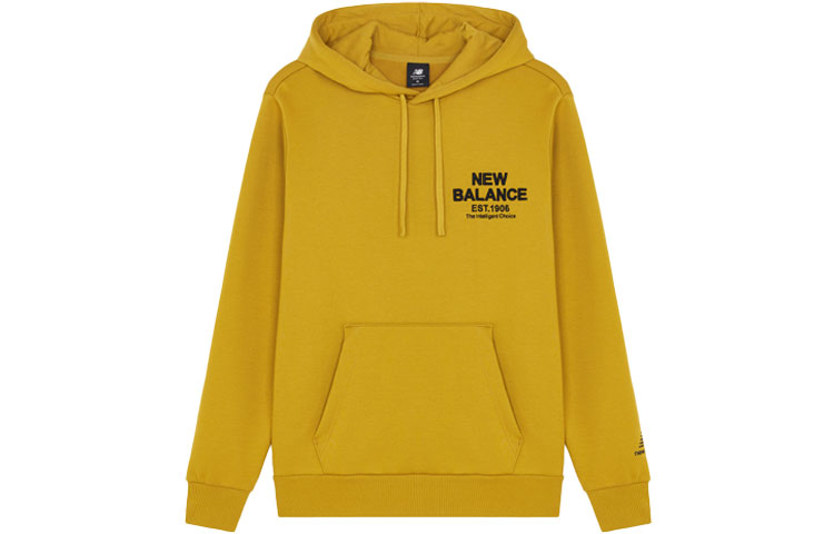 New Balance Yellow Casual Sports Hoodie Long Sleeve Pullover AMT14317-MSU