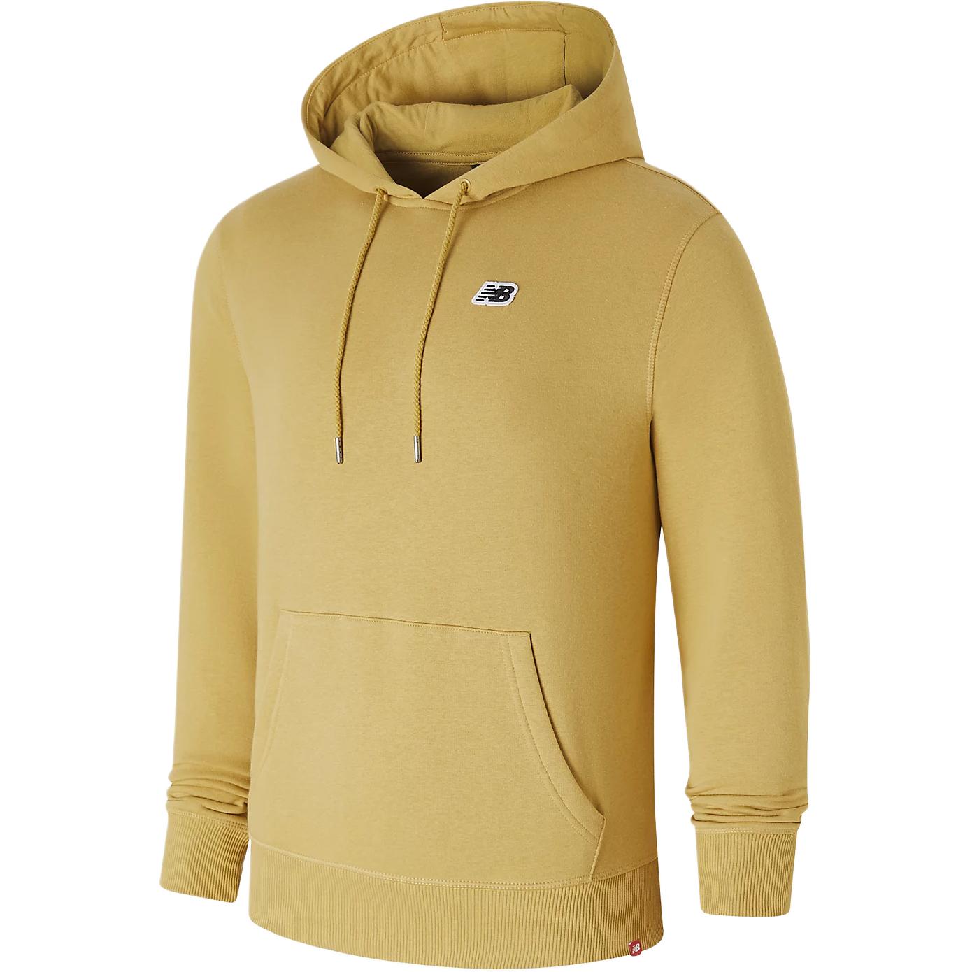 New Balance Yellow Comfortable Logo Stylish Casual Hoodie MT23602-GHO