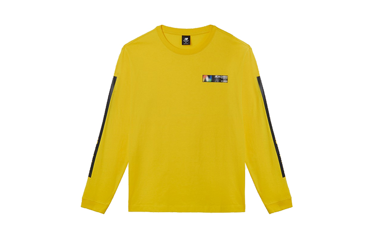 New Balance Yellow Crewneck Sweatshirt American Style Casual Sports AMT03528-ATY