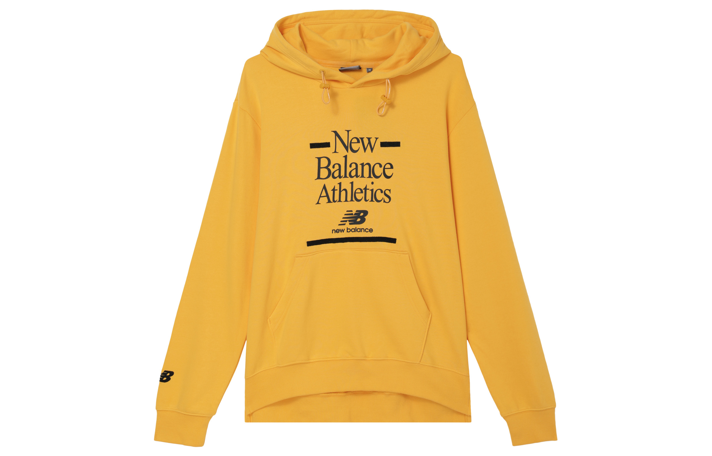 New Balance Yellow Hoodie with Logo Graphic Print NC933041-MUS