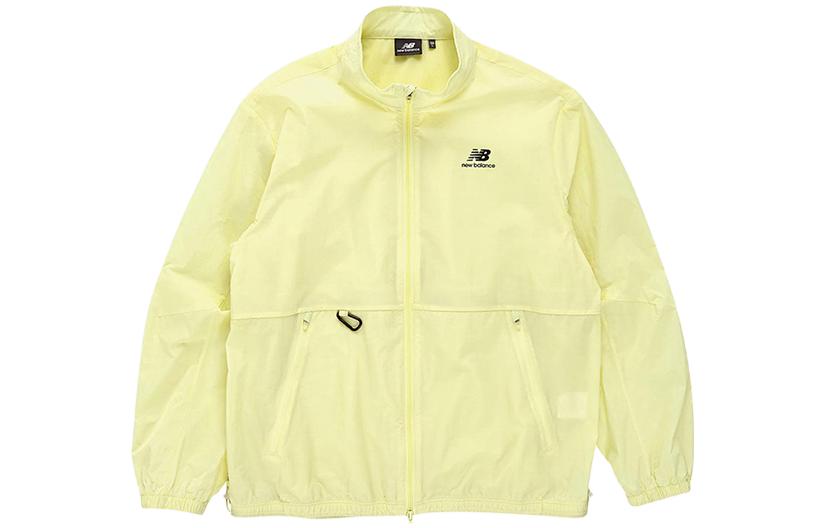 New Balance Yellow Logo Print Long-Sleeve Zip Jacket NBNAB24013-BN