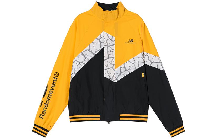 New Balance Yellow Patchwork Stand Collar Casual Jacket NCNA94N213-MY