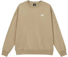 New Balance Yellow Pullover Sweatshirt with Solid Logo Design AMT33344-INC New Balance Yellow Pullover Sweatshirt with Solid Logo Design AMT33344-INC