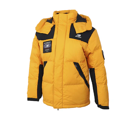 New Balance Yellow Winter Windproof Down Jacket with Hoodie NPA43131-MY
