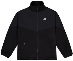 New Balance Zip-Up Jacket with Letter Logo, Black MDD45031-BK New Balance Zip-Up Jacket with Letter Logo, Black MDD45031-BK