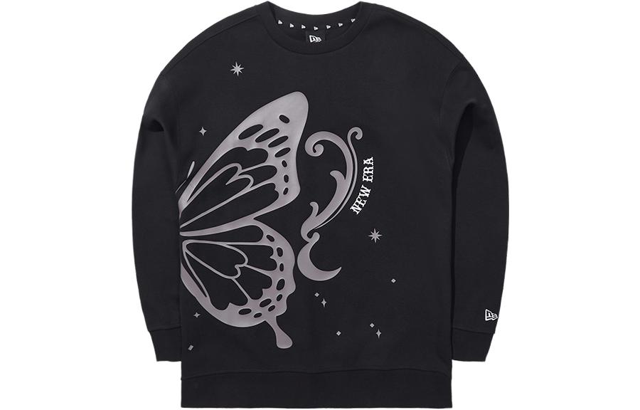 New Era 23FW Butterfly Print Hoodie Unisex Black - Qixi Festival Edition 13789254
