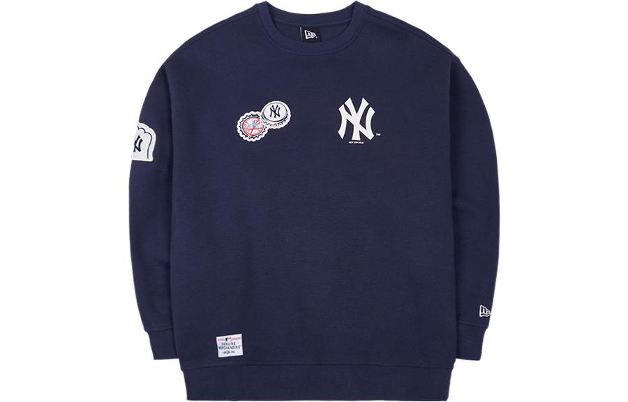 New Era × MLB New York Yankees Logo Embroidered Crewneck Sweatshirt Unisex 13559735