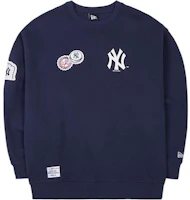 New Era × MLB New York Yankees Logo Embroidered Crewneck Sweatshirt Unisex 13559735 New Era × MLB New York Yankees Logo Embroidered Crewneck Sweatshirt Unisex 13559735
