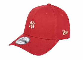 New Era & MLB Yankees Logo Embroidered Metal Cap Red Unisex Couple Style 12711314 New Era & MLB Yankees Logo Embroidered Metal Cap Red Unisex Couple Style 12711314