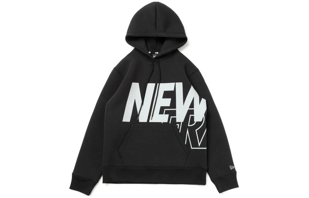 New Era Alphabet Printed Hoodie Unisex Black 13755345