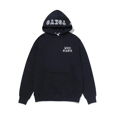 New Era Alphabet Pullover Hoodie Unisex Black Casual Long Sleeve 13333751
