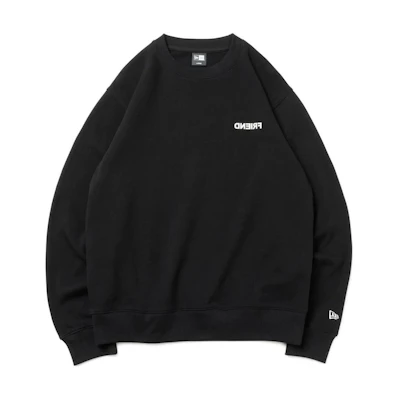 New Era Black Crew Neck Sweatshirt Unisex Fleece Long Sleeve Pullover 13944304