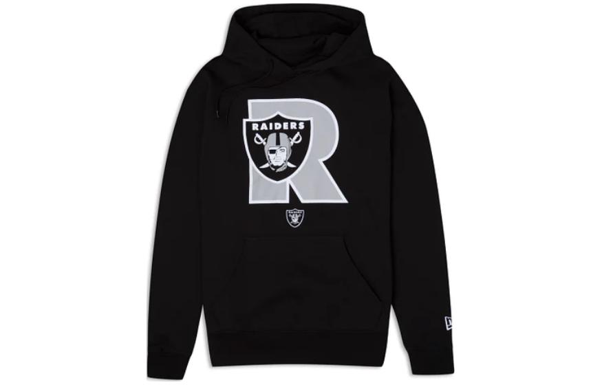 New Era Black Hoodie with Alphabet Design 13821790