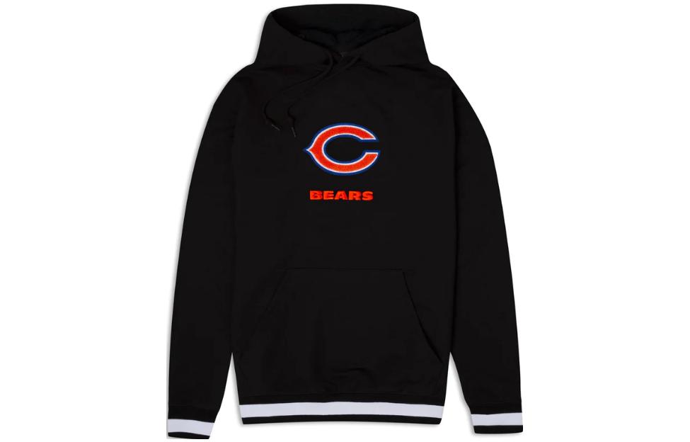 New Era Black Hoodie with Embroidered Lettering 60426204