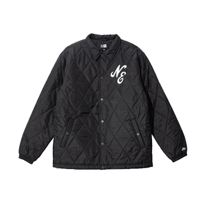 New Era Black Letter Print Insulated Long-Sleeve Jacket Unisex 13762722