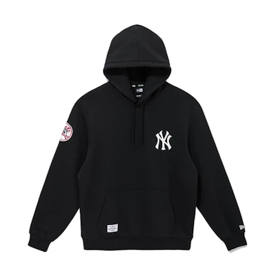 New Era Black Pullover Hoodie with Embroidered Logo 14179206